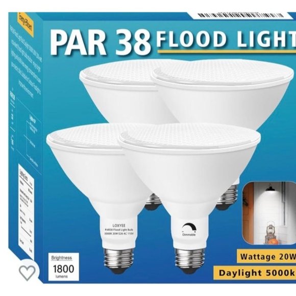 Other Loxyee Par38 Led Outdoor Flood Light Bulbs 4 Bulb Dimmable